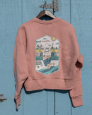 Pink Women's Heavyweight Crewneck - LBNY Lifestyle Heni