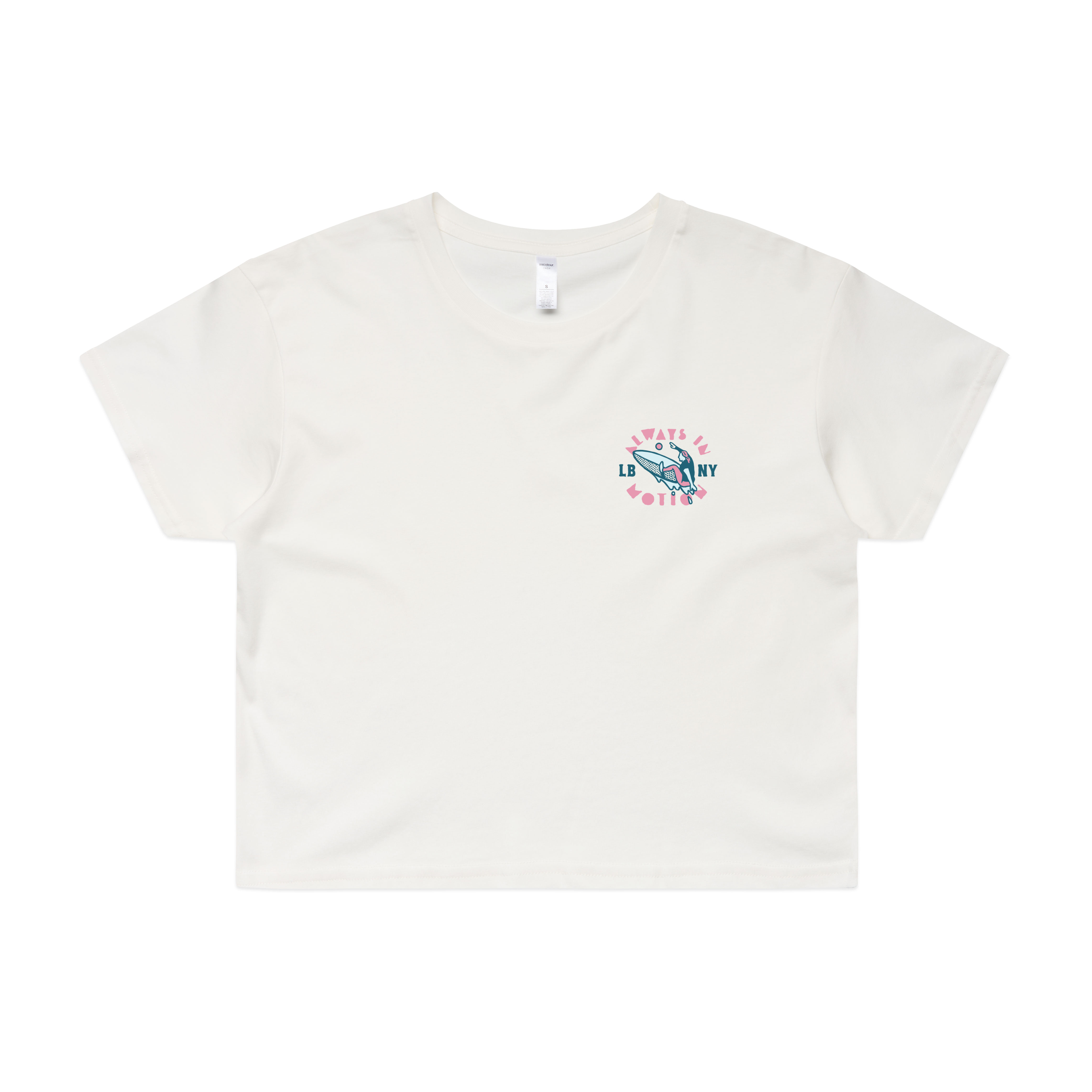 LB in Motion Crop Tee - Natural
