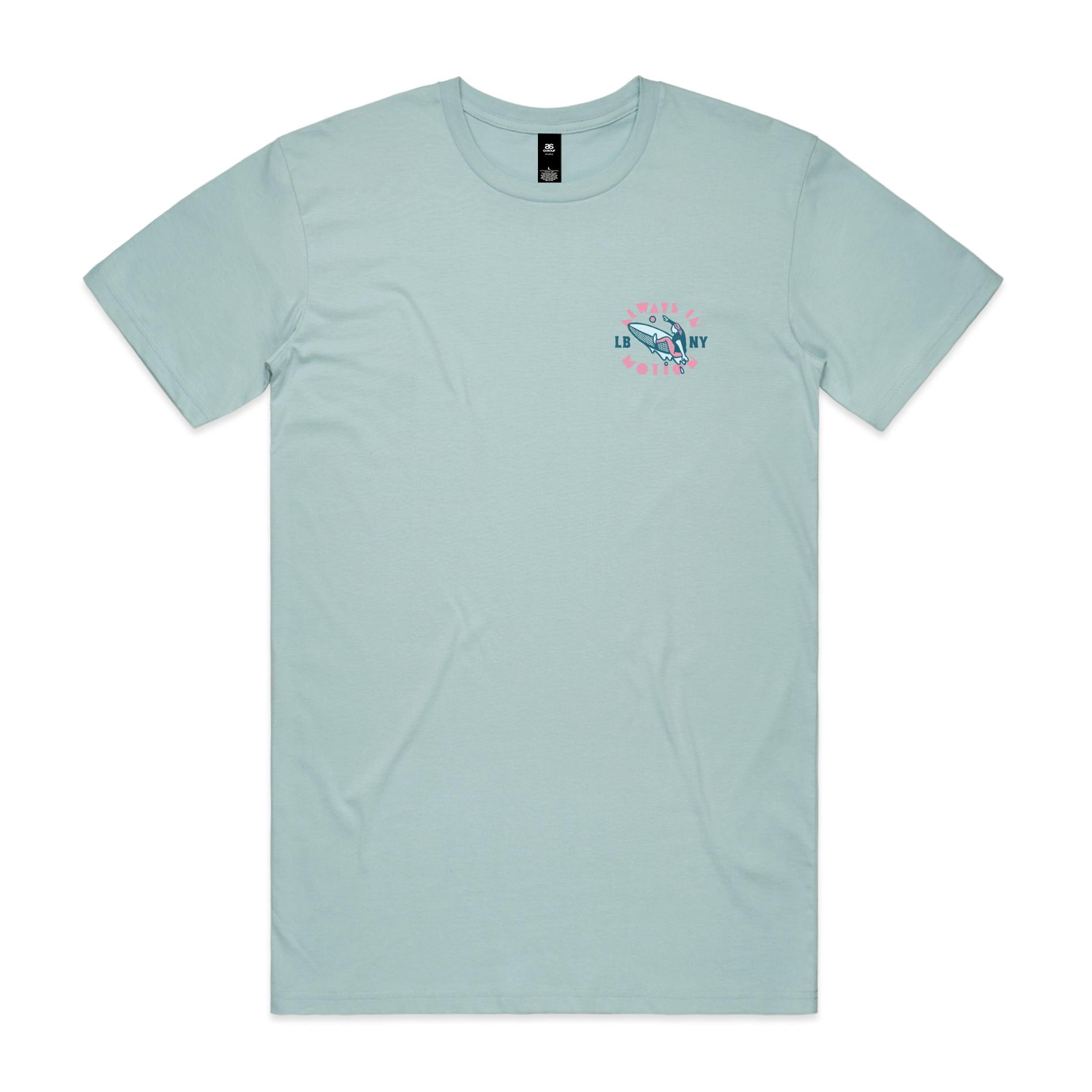 LB in Motion Tee - Pale Blue