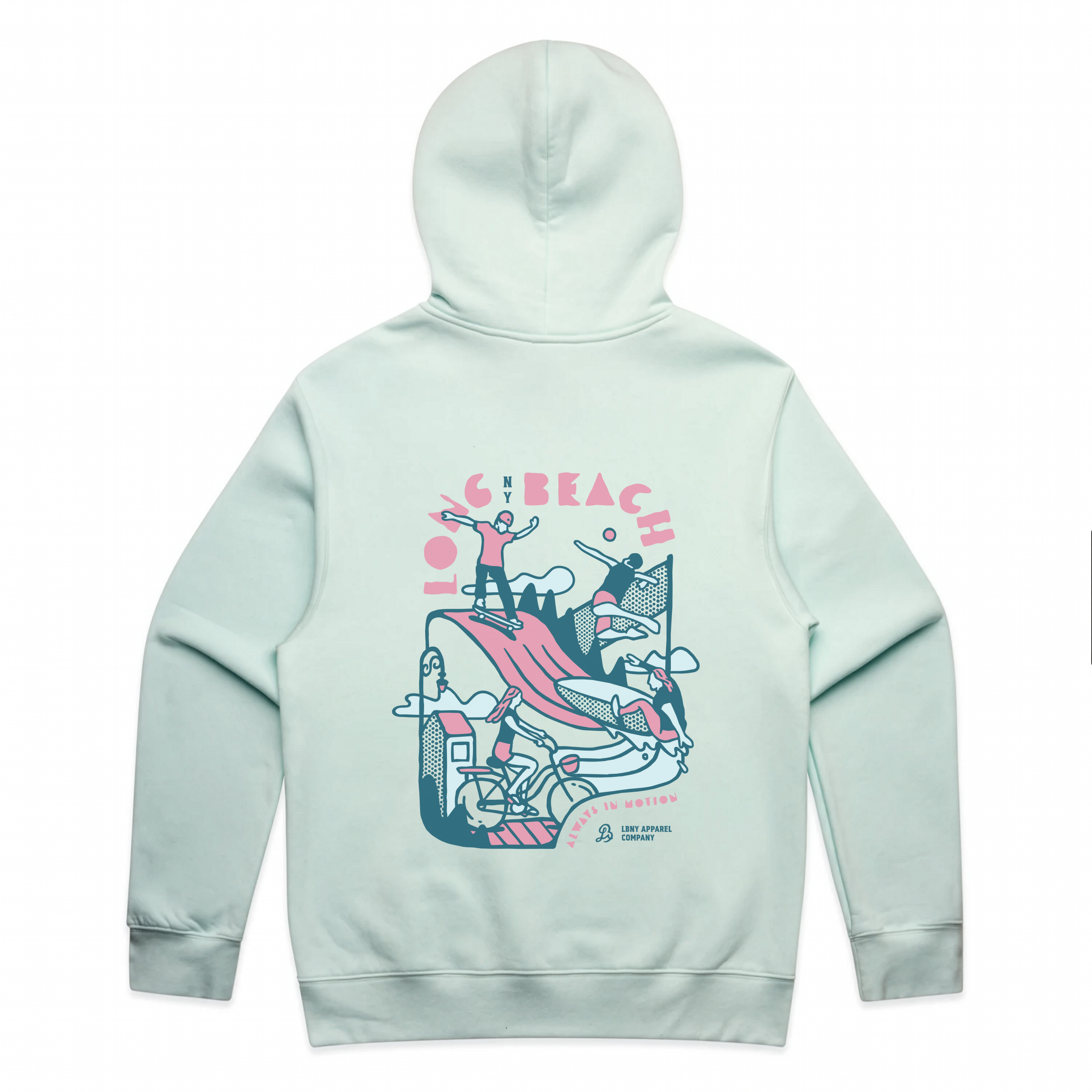 LB in Motion Heavyweight Hoodie - Seafoam