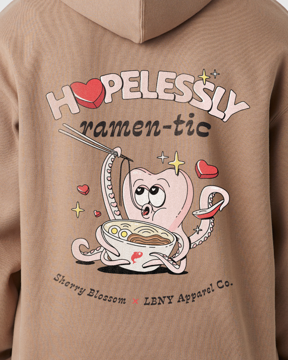 Sherry Blossom: Hopelessly Ramen-tic Box Hoodie - Chashu