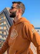 Autumn Surf Script Hoodie in Island Ember