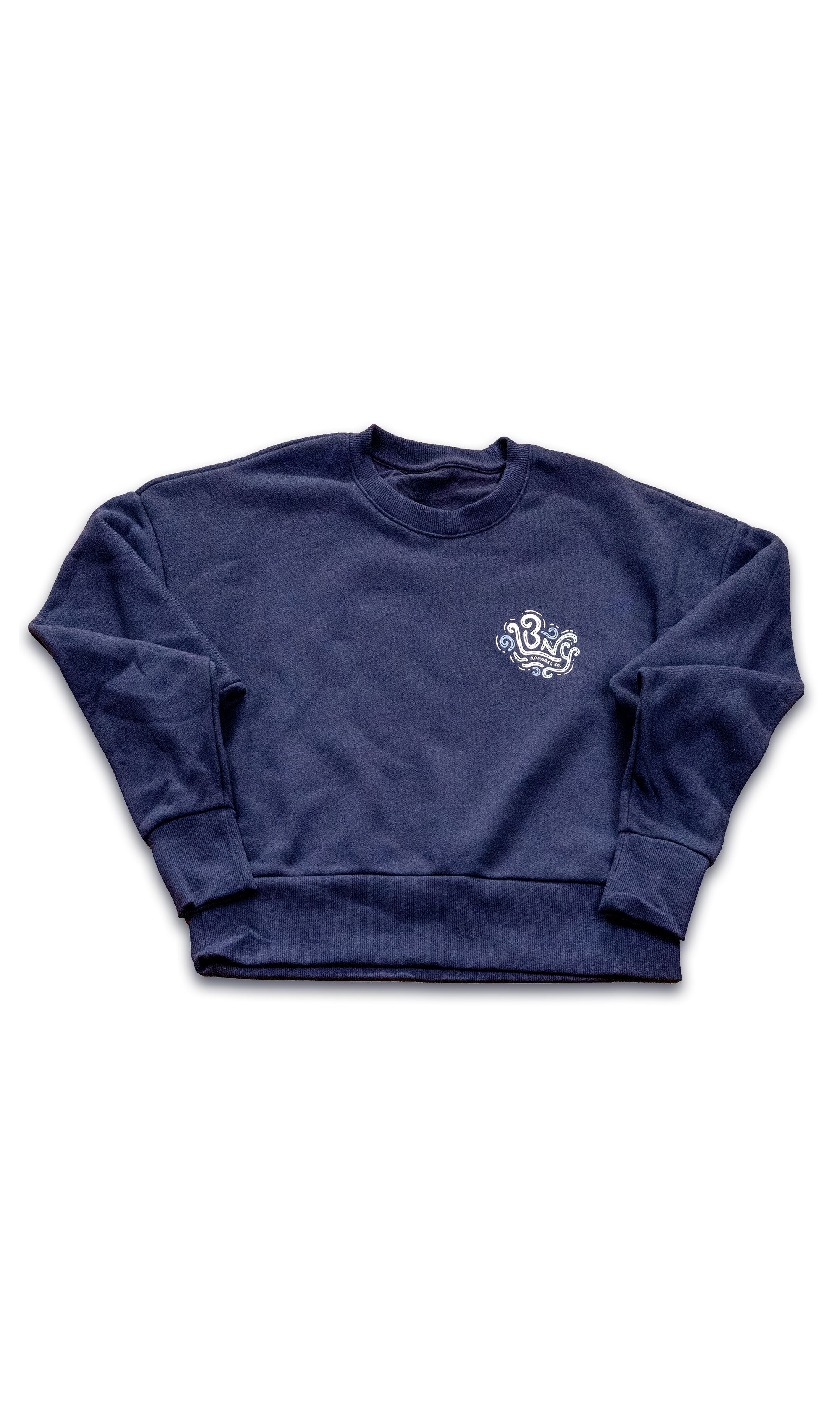 Women's Cropped Crewneck Sweatshirt - Long Beach Logic