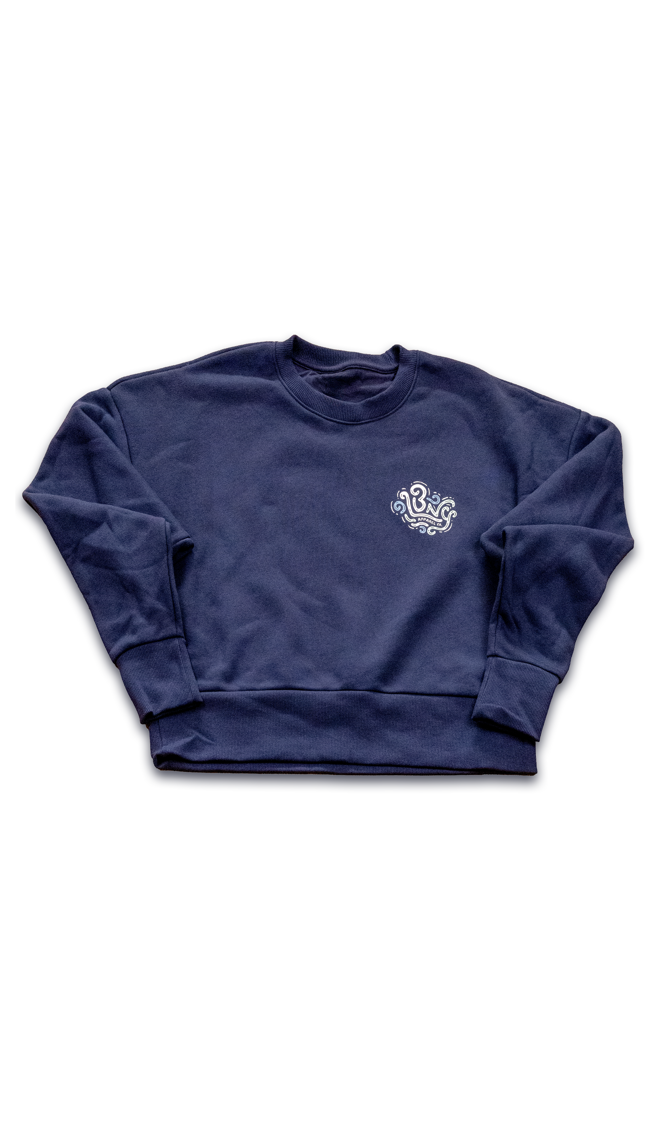 Women's Cropped Crewneck Sweatshirt - Long Beach Logic