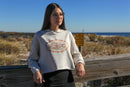 Seaside Harvest on Fishbone Cropped Hoodie