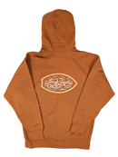 Autumn Surf Script Zip Hoodie in Island Ember